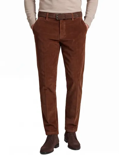 M.E.N.S. M.E.N.S. Pantalon katoen bruin