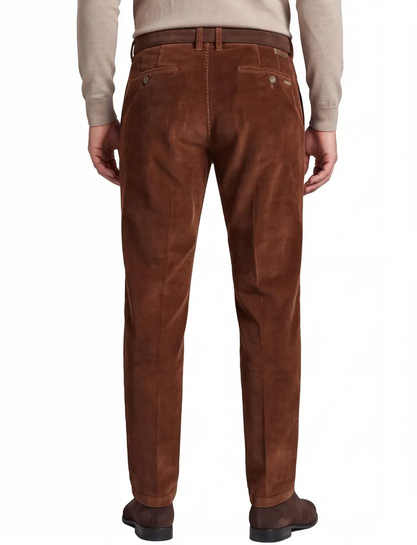 M.E.N.S. Pantalon katoen bruin