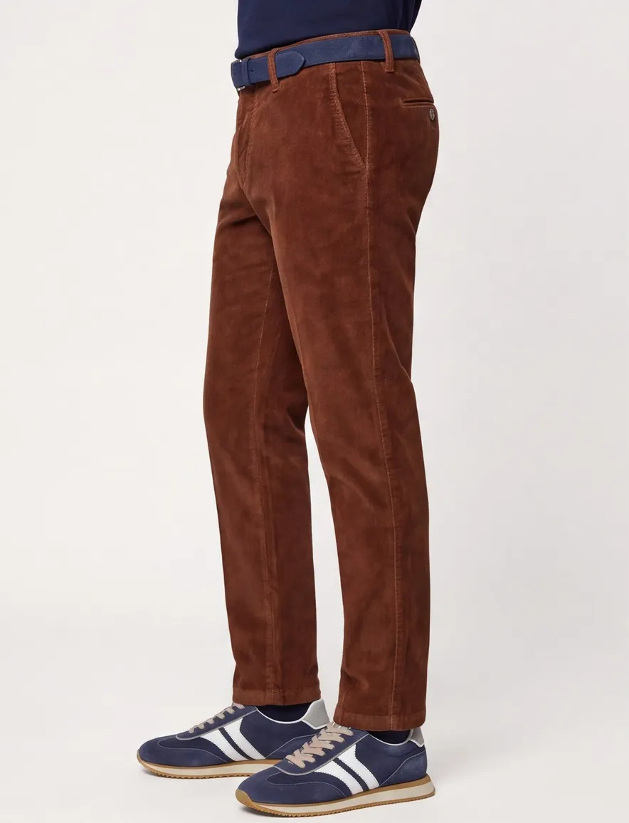 M.E.N.S. Madison broek corduroy bruin