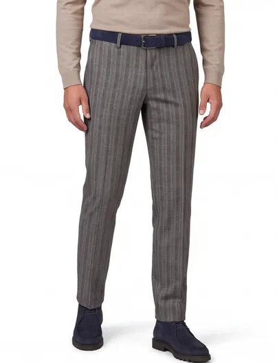 M.E.N.S. Katoenen M.E.N.S. katoenen broek bruin geruit