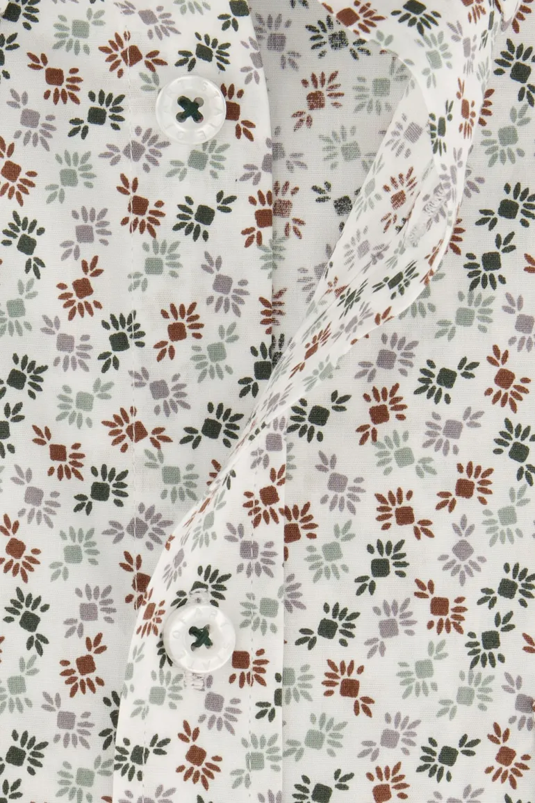 State of Art overhemd beige bloemenprint