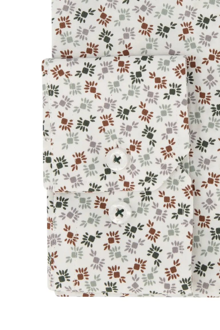 State of Art overhemd beige bloemenprint
