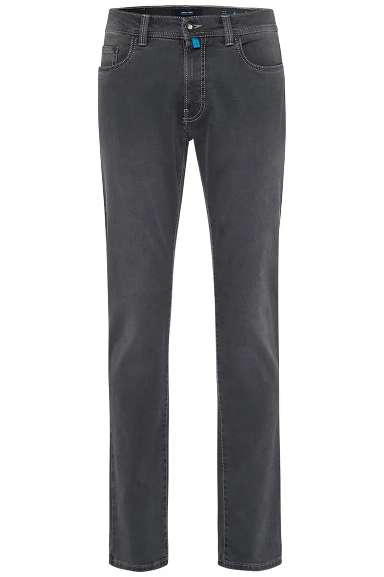 jeans Pierre Cardin grijs effen katoen Lyon