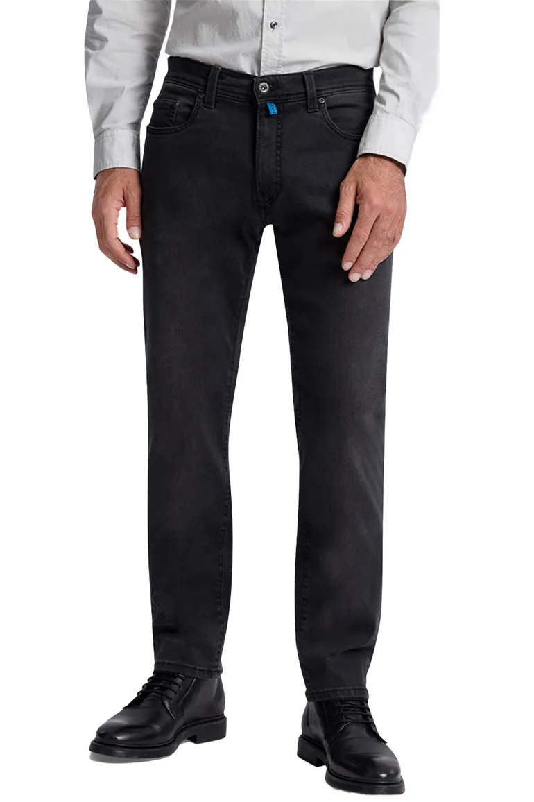 jeans Pierre Cardin grijs effen katoen Lyon
