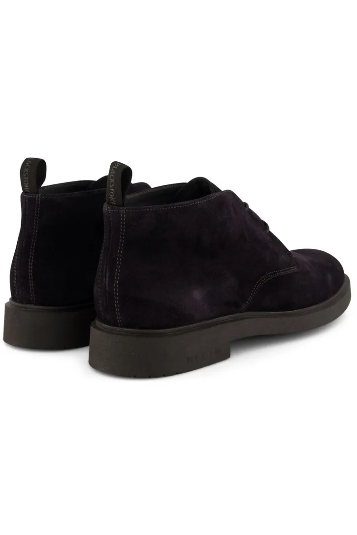 Blackstone nette schoenen effen leer donkerblauw