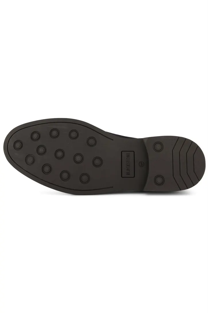 Blackstone nette schoenen effen leer donkerblauw