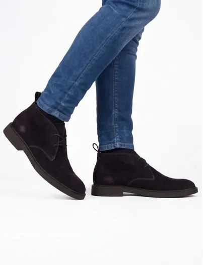 Blackstone Blackstone nette schoenen donkerblauw effen leer