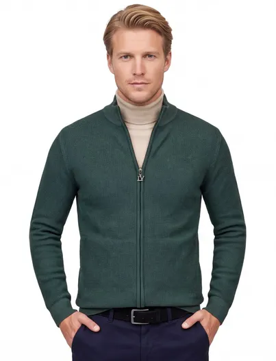 Baileys Baileys vest groen katoen