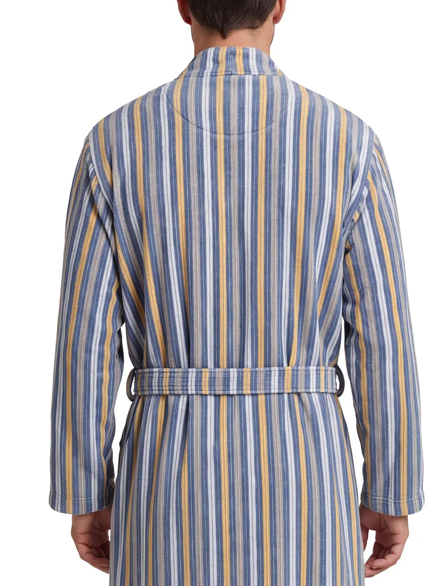 Cawö badjassen blauw geprint