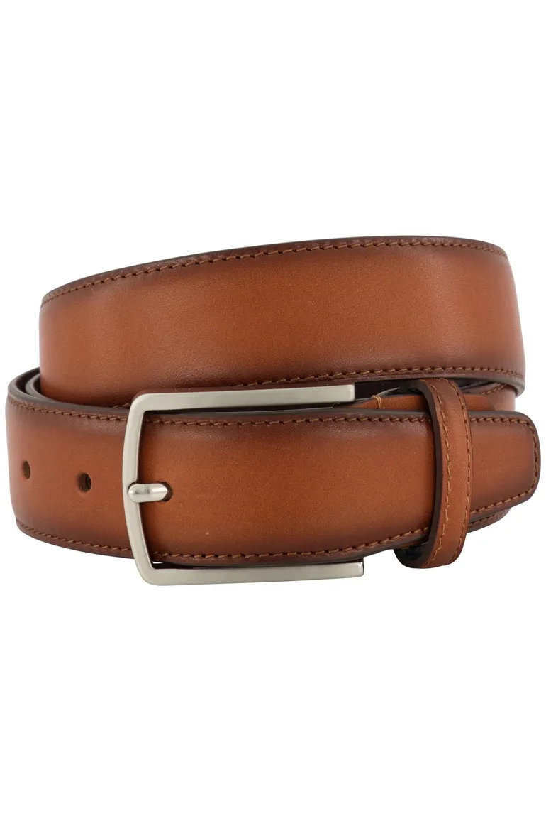Lindenmann riem kaneel bruin leer