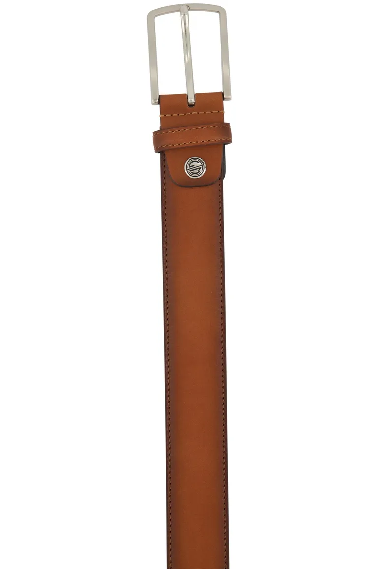 Lindenmann riem kaneel bruin leer