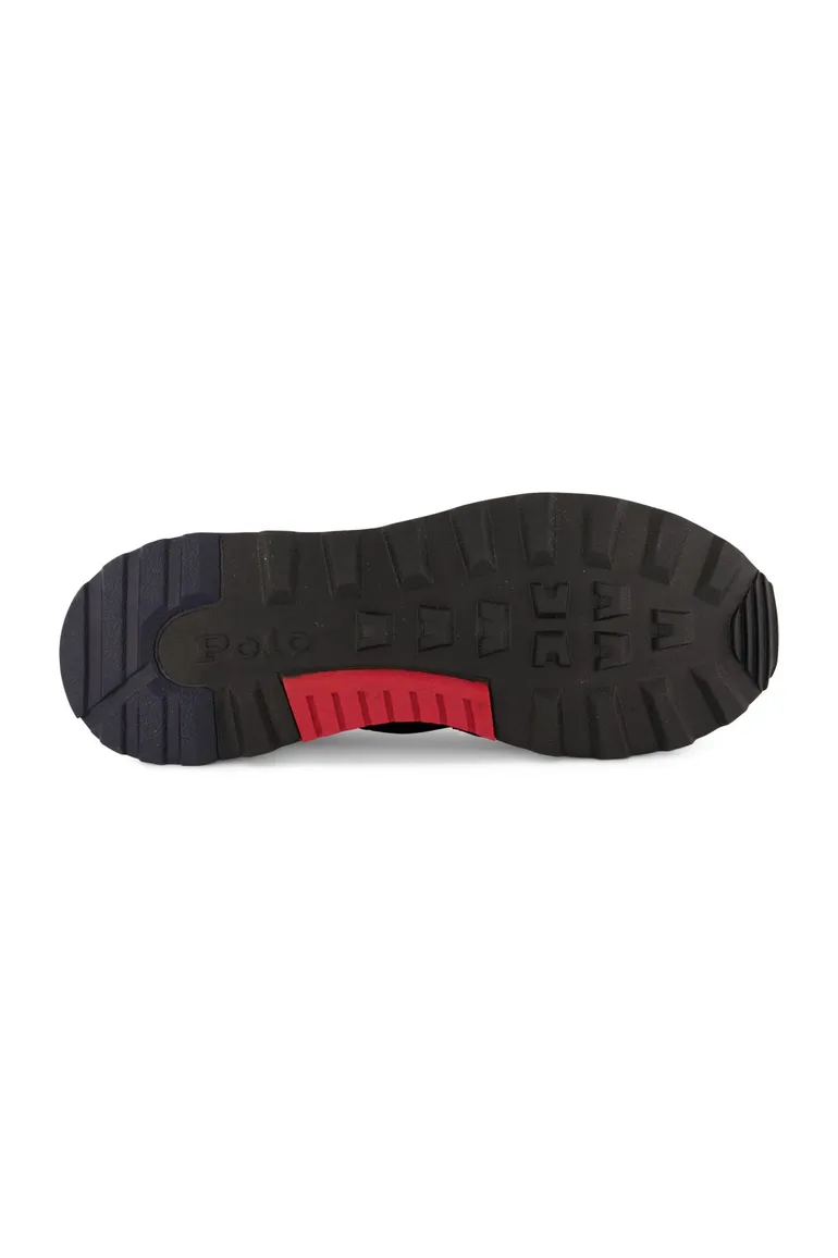 sneakers Polo Ralph Lauren effen leer donkerblauw