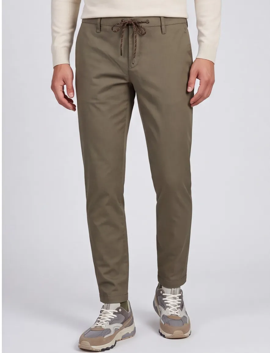 Alberto broek donker groen jump slim fit chino