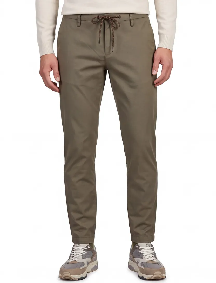 Chino Alberto bruin slim fit