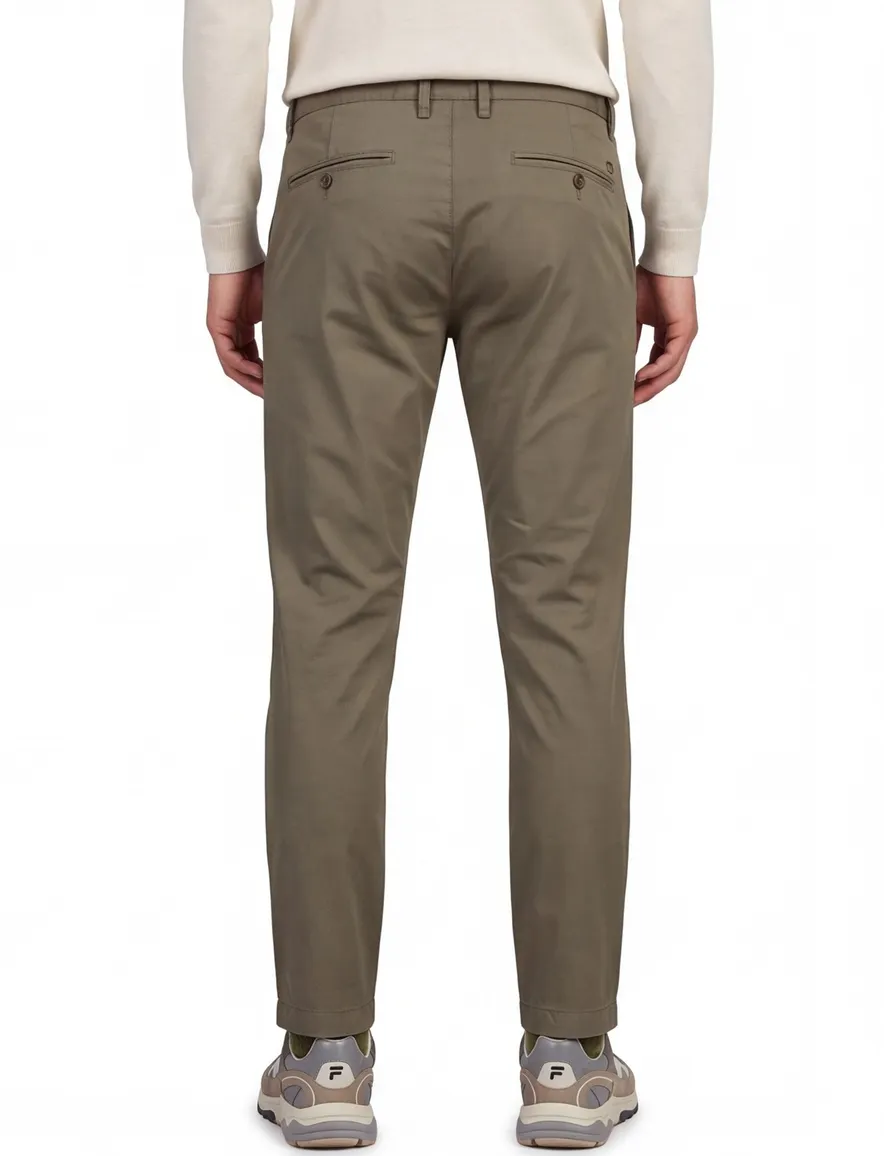 Alberto broek bruin jump slim fit chino