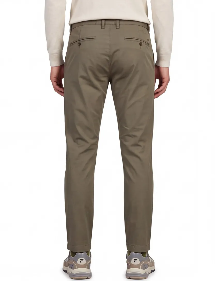 Chino Alberto bruin slim fit