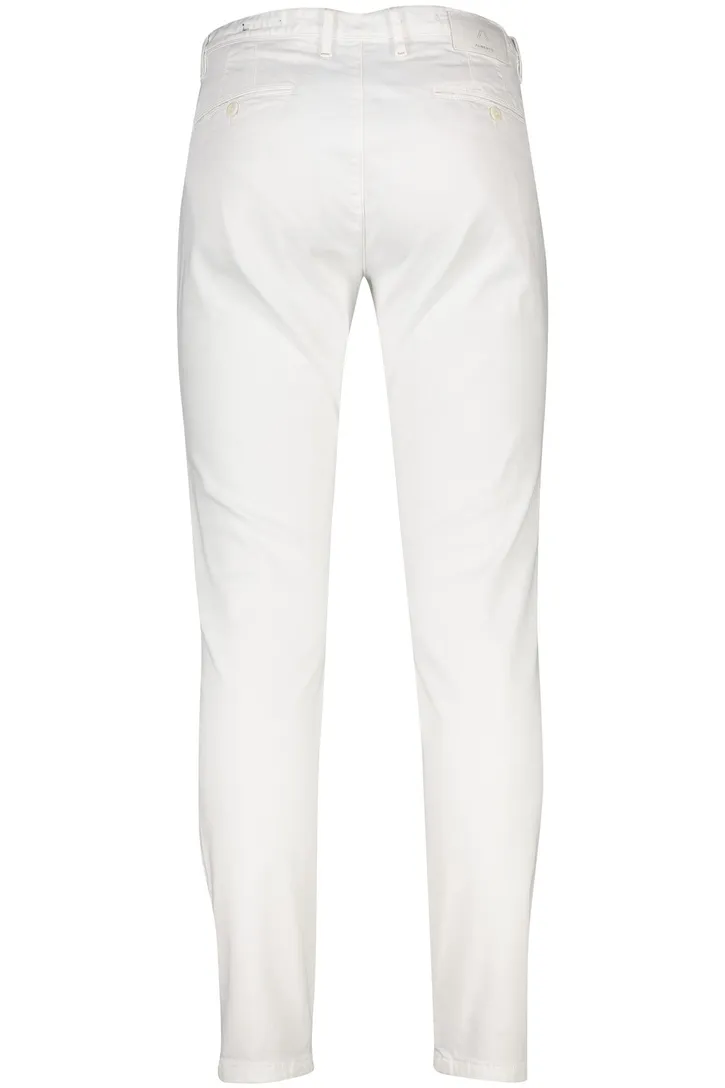 Alberto broek rob slim fit chino wit