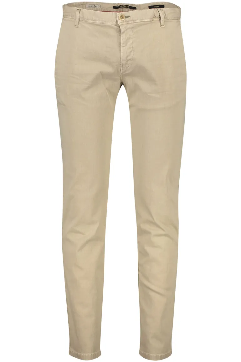 Alberto broek beige rob slim fit chino