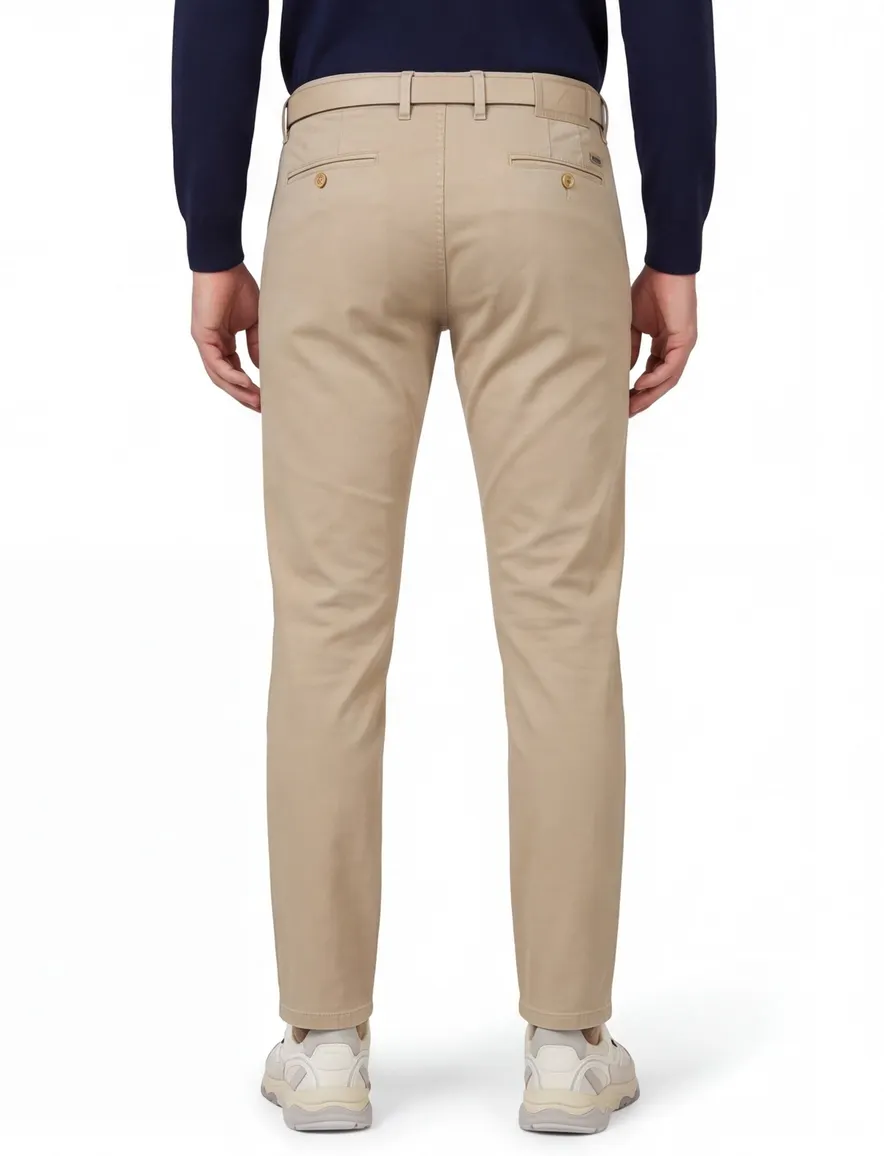Alberto broek beige rob slim fit chino