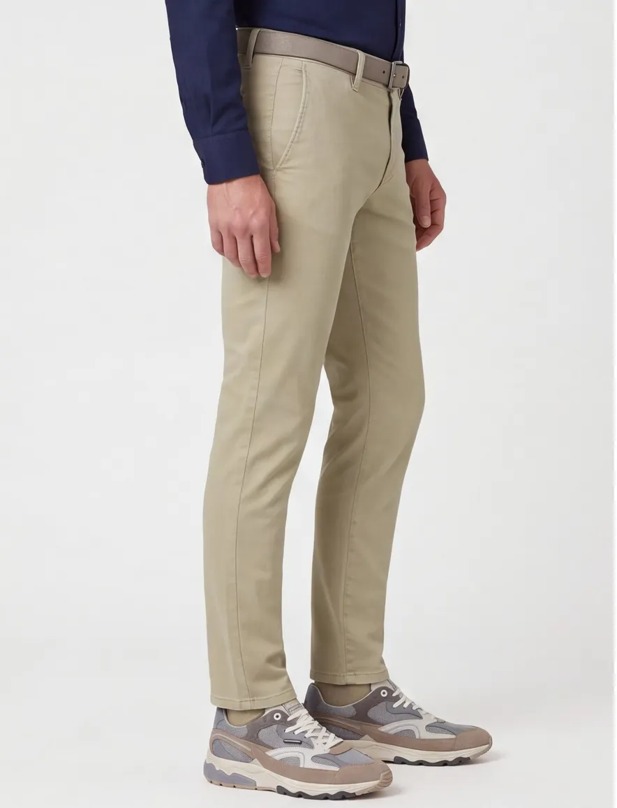 Alberto broek licht groen rob slim fit chino