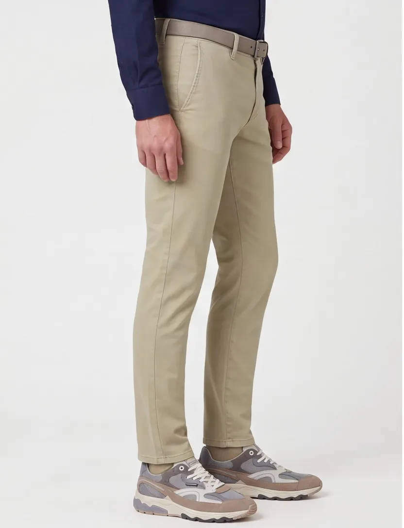 Alberto broek rob slim fit chino lichtgroen