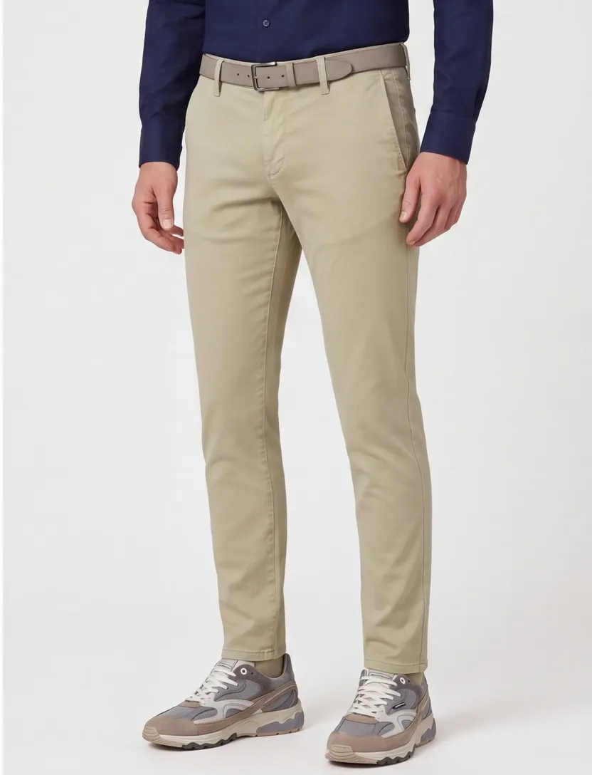 Alberto broek rob slim fit chino lichtgroen