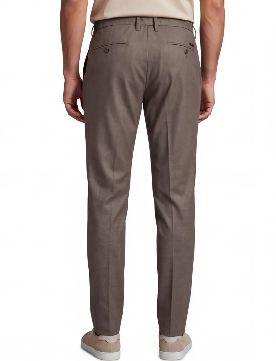 katoenen broek bruin Alberto