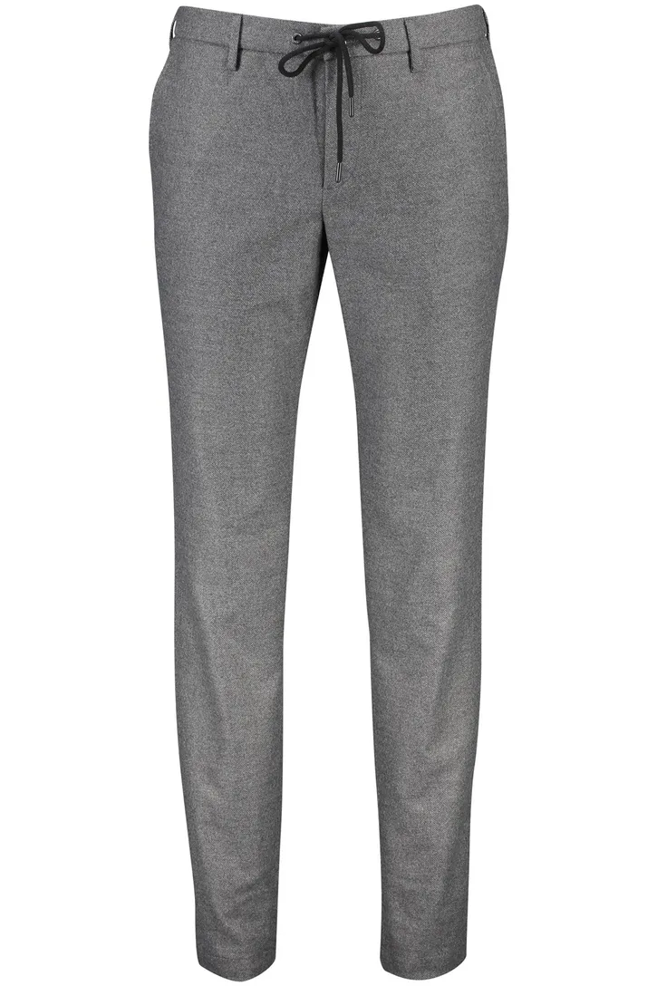katoenen broek Alberto grijs