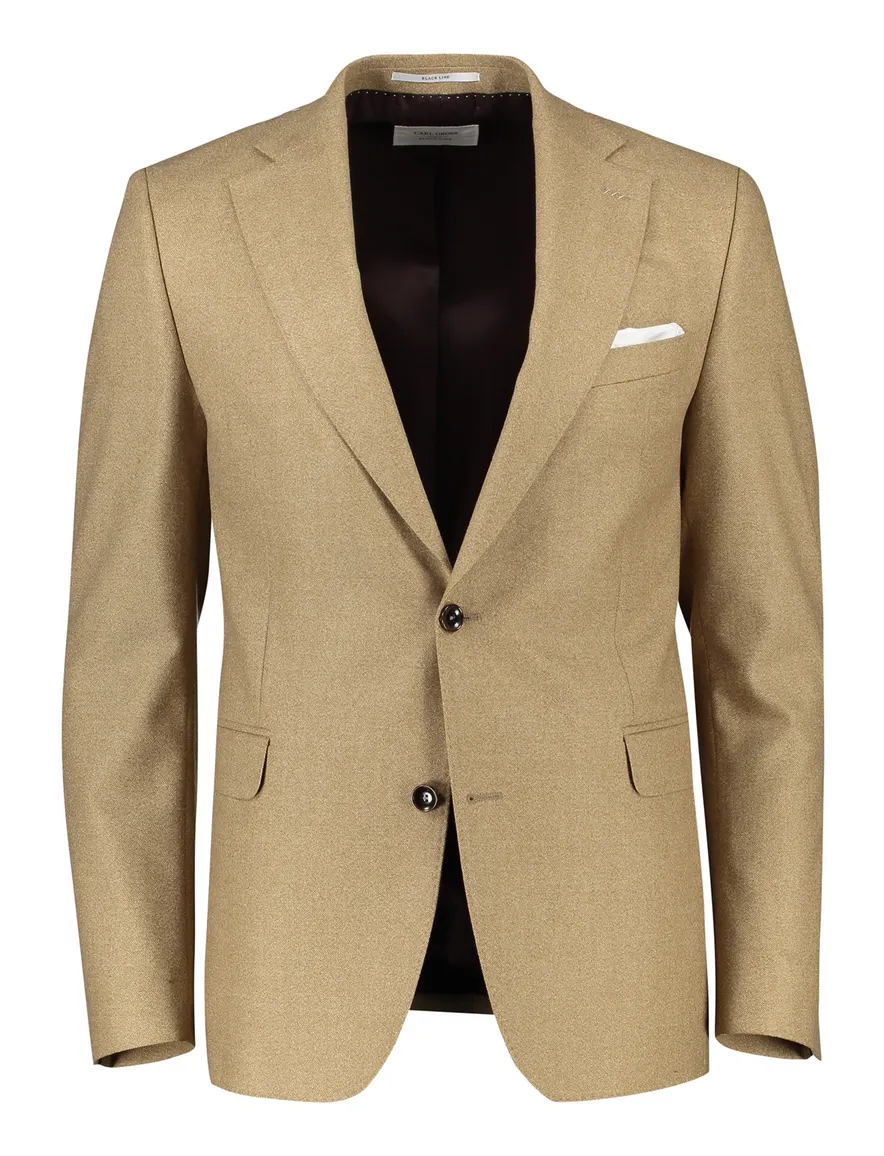 colbert Carl Gross merinowol normale fit beige effen