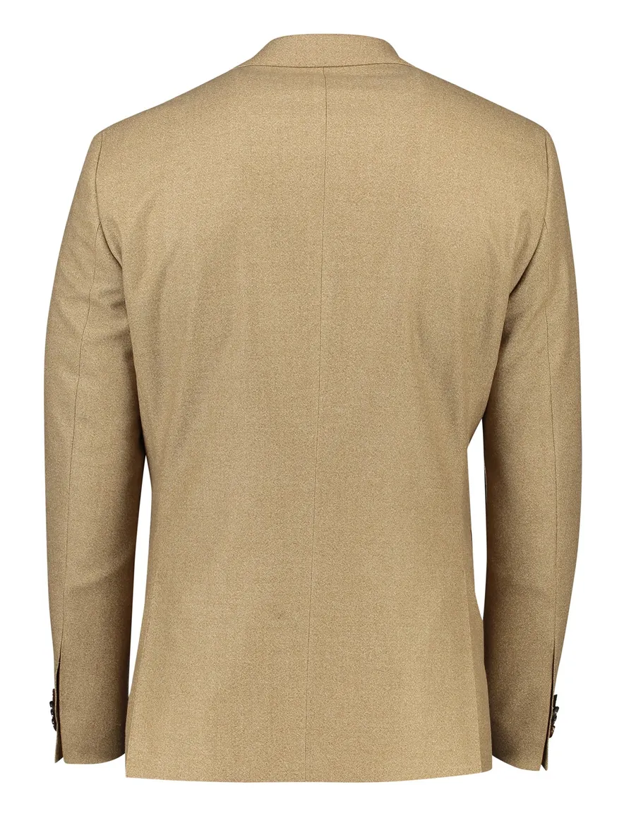 colbert Carl Gross merinowol normale fit beige effen
