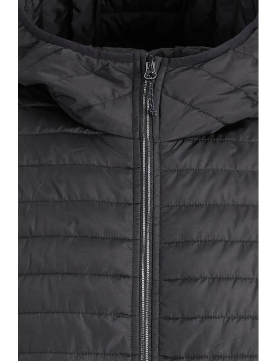 Tussenjas Jack & Jones Plus Size grijs effen rits normale fit