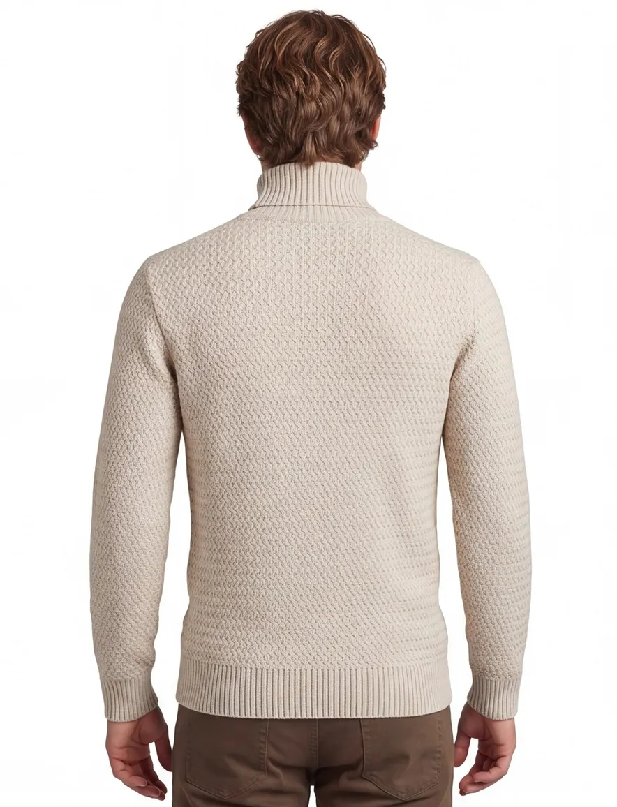 coltrui Thomas Maine beige effen merinowol