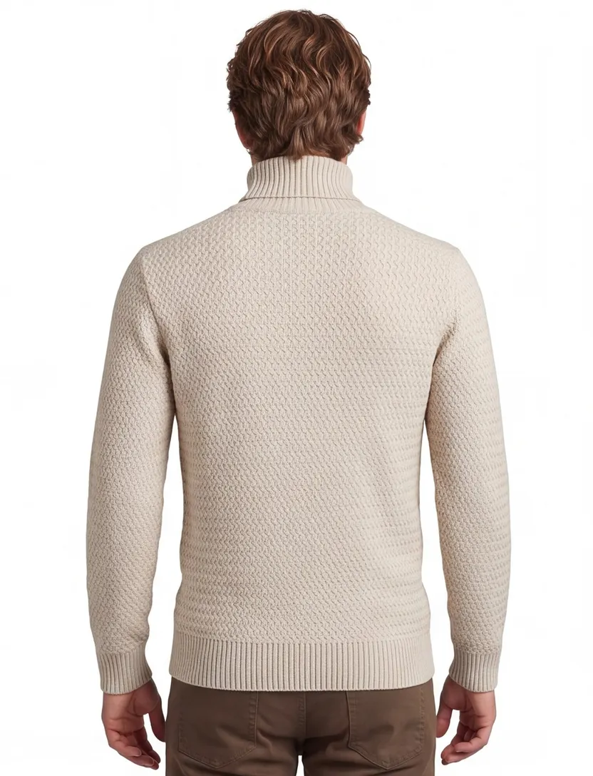 Thomas Maine coltrui beige effen merinowol