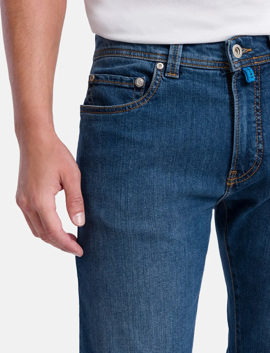 Pierre Cardin Lyon Tapered fit jeans 5-p blauw Big & Tall