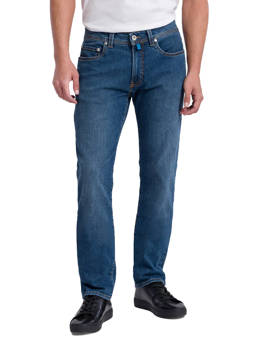 Pierre Cardin Lyon Tapered fit jeans 5-p blauw Big & Tall