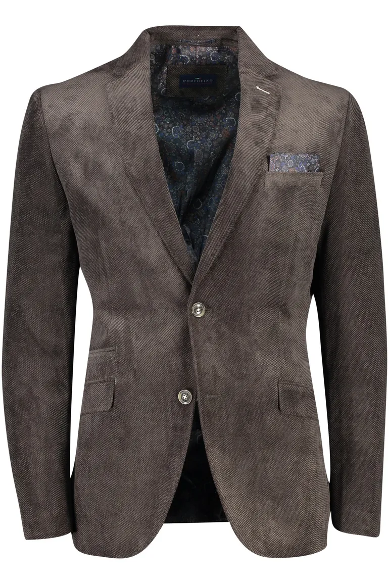 colbert Portofino normale fit bruin effen