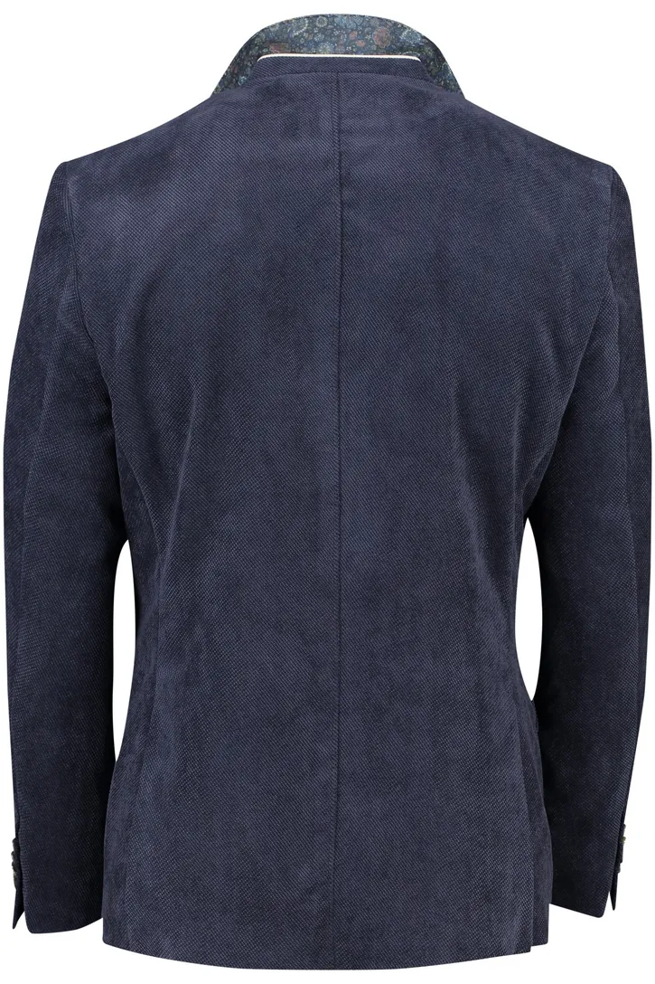 Portofino colbert normale fit donkerblauw effen