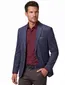 colbert Portofino normale fit donkerblauw effen