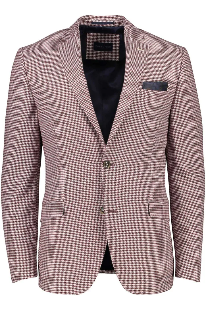 Portofino colbert normale fit rood