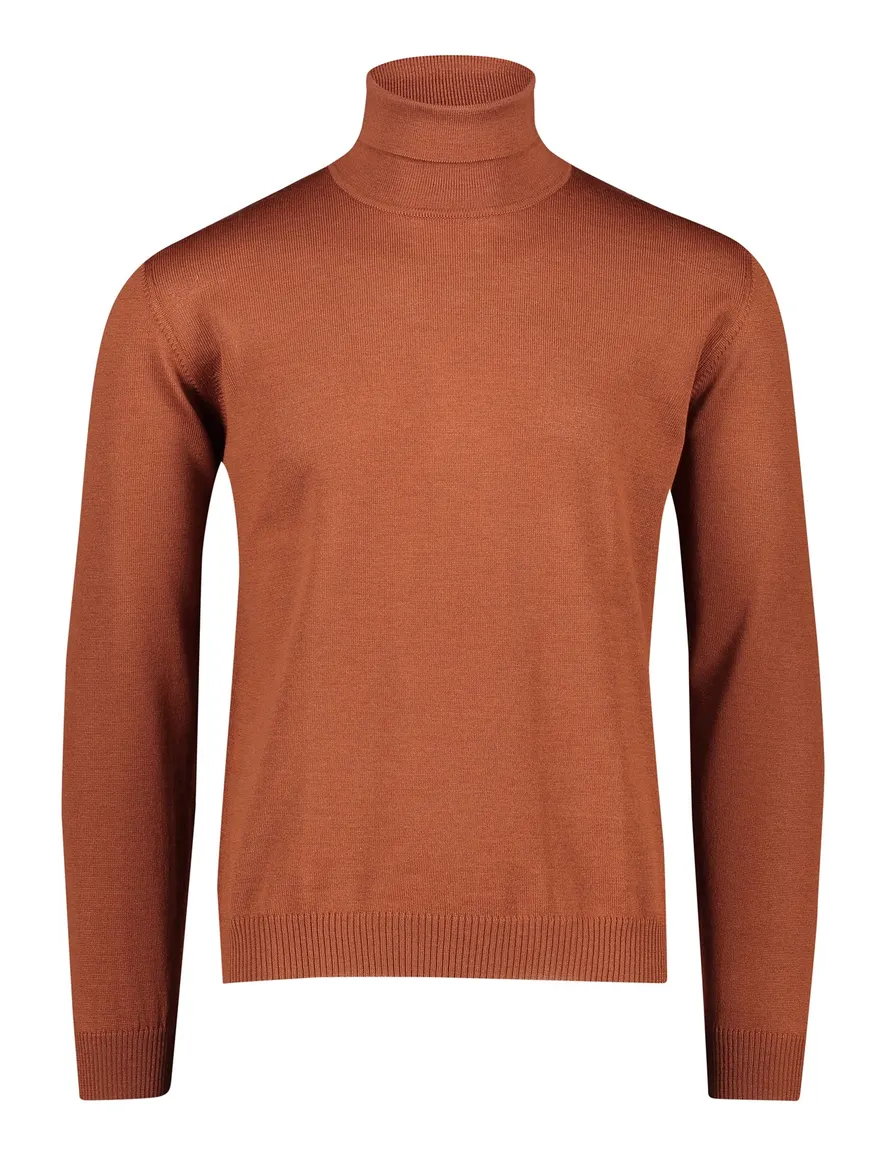 Maerz coltrui oranje effen merinowol