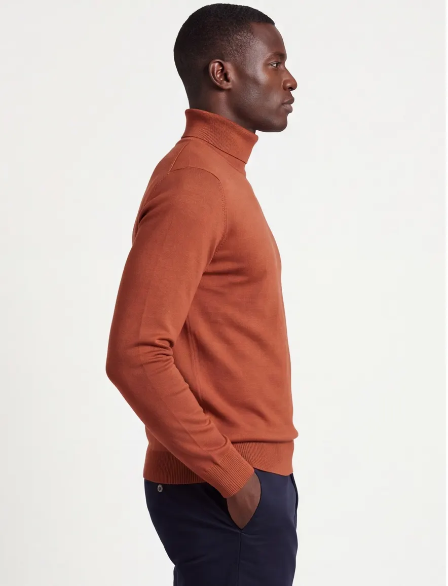 Maerz coltrui oranje effen merinowol