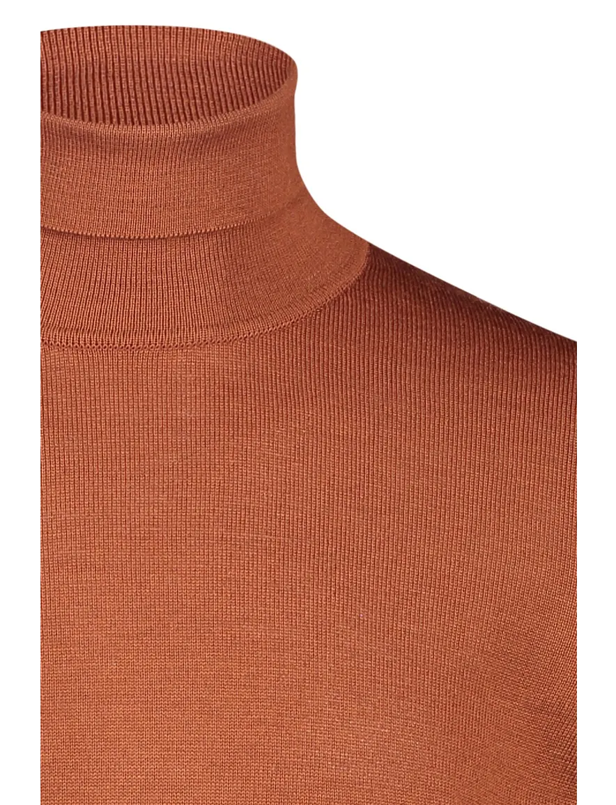Maerz coltrui oranje effen merinowol