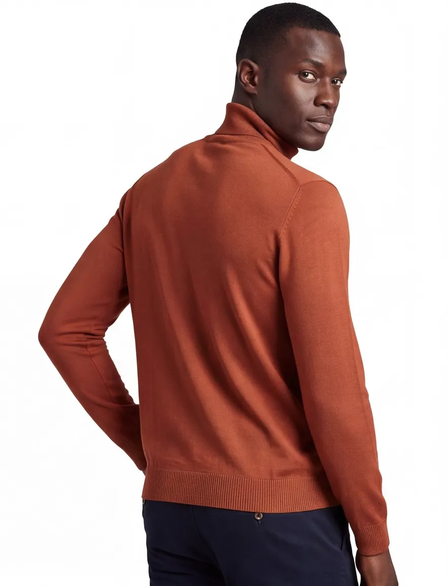 Maerz coltrui oranje effen merinowol