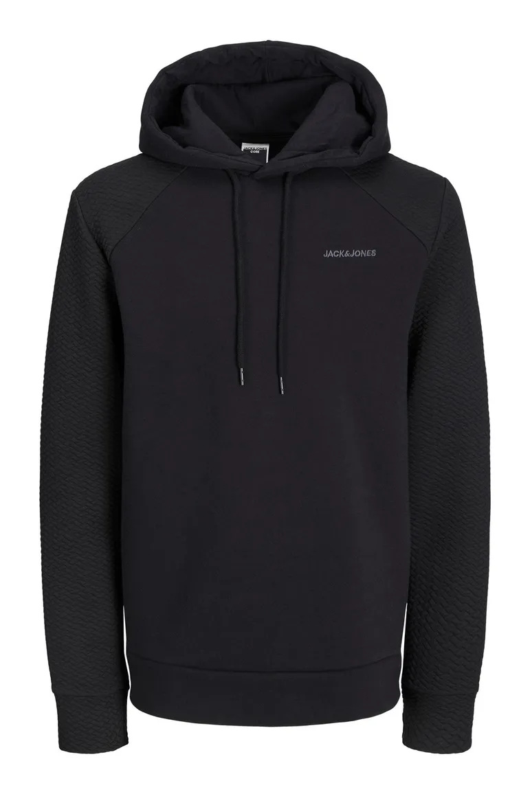 Hoodie Plus Size Jack & jones zwart met capuchon