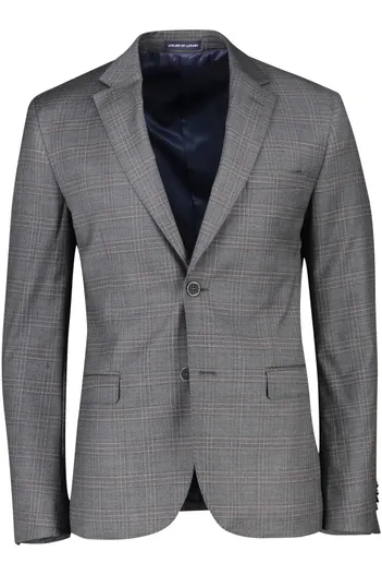Scotland Blue Normale fit Scotland Blue colbert mix & match antraciet ruit