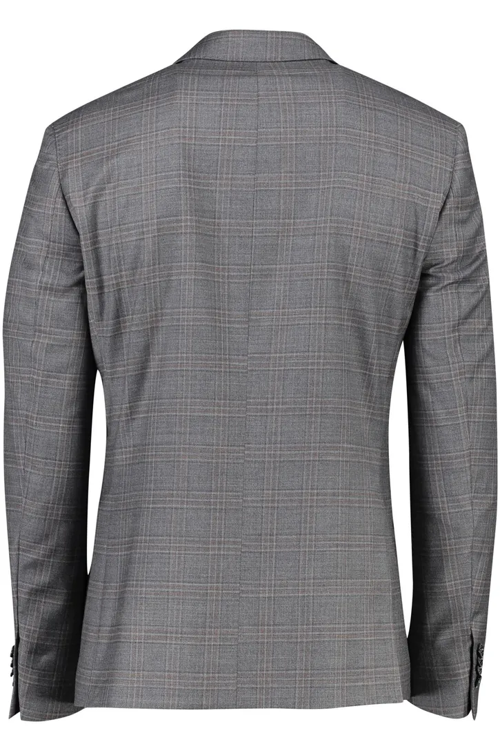 Normale fit Scotland Blue colbert mix & match antraciet ruit