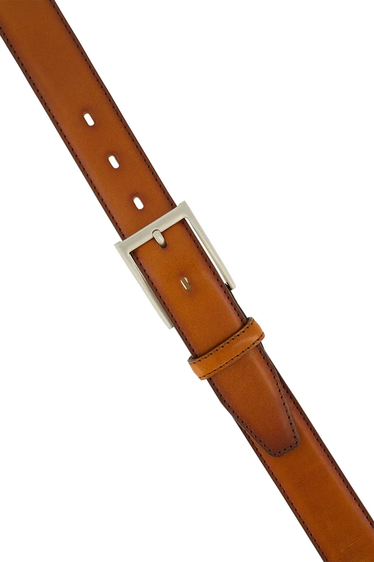 riem Lindenmann effen leer bruin