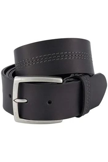 Lindenmann Lindenmann riem zwart leer