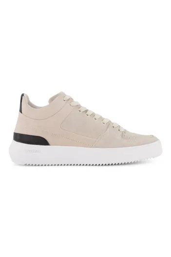 Blackstone Blackstone sneakers beige effen leer hoog