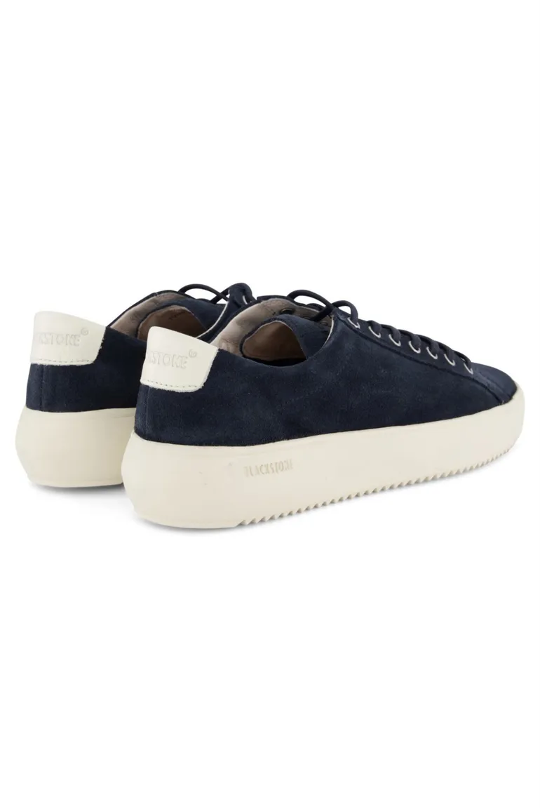 sneakers Blackstone effen leer blauw